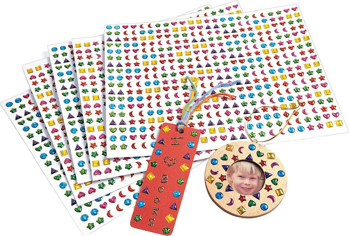 Colorations 3D edelsteenstickers knutselset meerkleurig met 2150 stuks