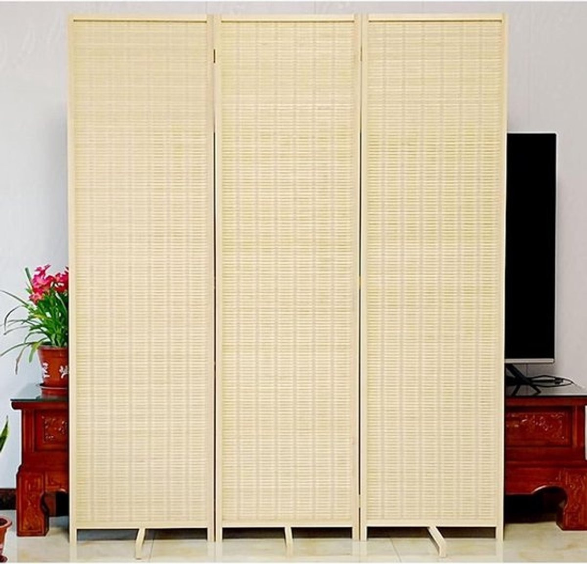 Natuurlijke Bamboe Kamerdivider - Hoge Scheidingswand voor Ruimteverdeling - 180 cm