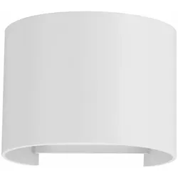 LEK R 6,8W 120° 4000K Mattweiße LED-Wandleuchte, verstellbare Innen- und Außenleuchte - Beneito & Faure