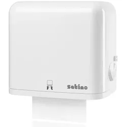 Wepa Satino AutoCut Handtuchspender weiß unübertroffen zuverlässig, autarkes Spendersystem, sparsam