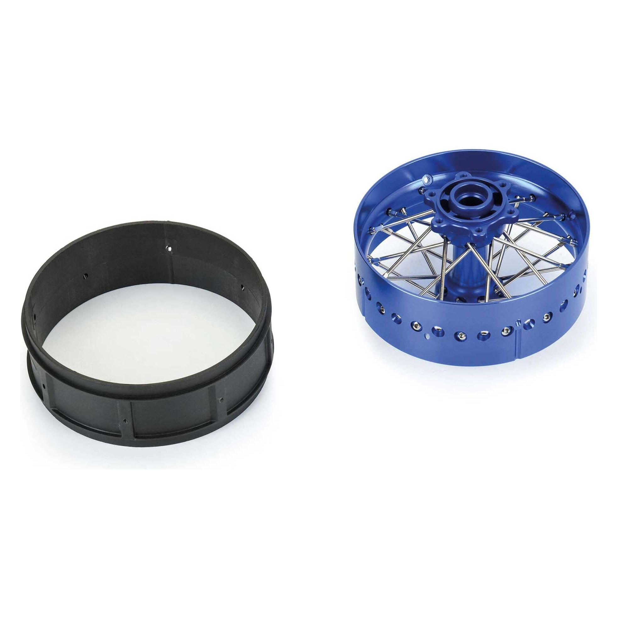 Proline Pro-Spec Aluminum V2 Bead Rear Wheel Blue/Blue (1): Losi Promoto-SM (PRO284800T1)