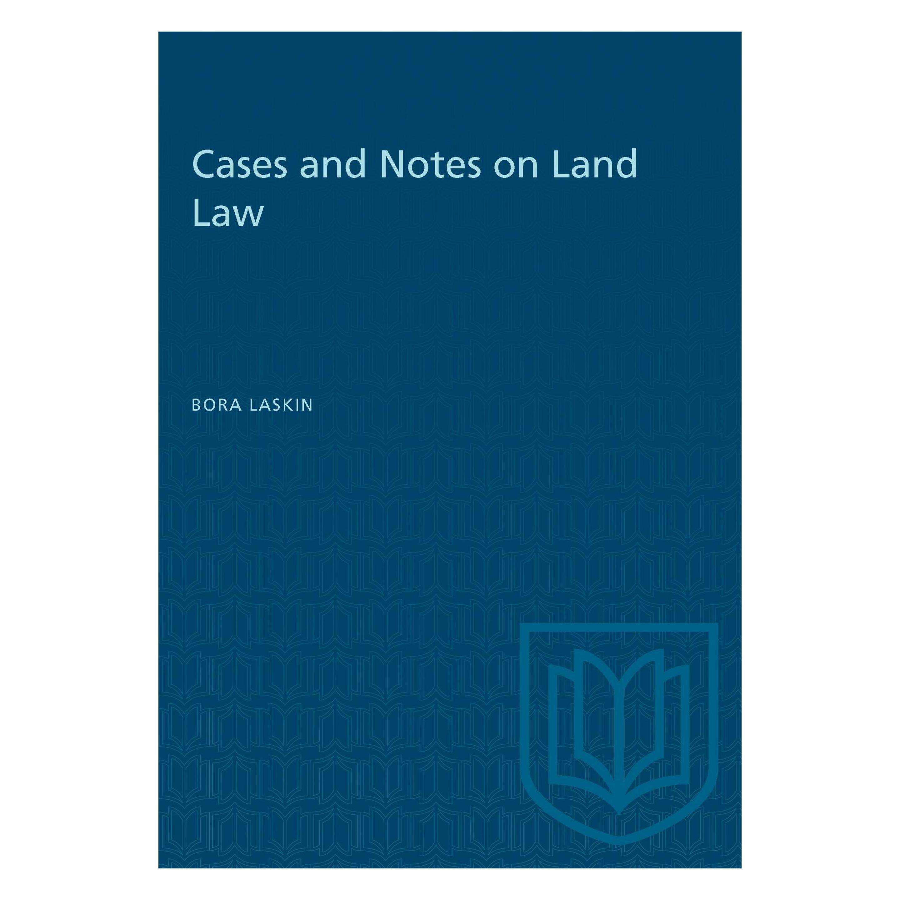 University Of Toronto Cases And Notes On Land Law (Englisch, Bora Laskin) (9781487577063)
