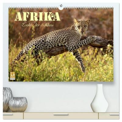 Afrika - Zauber der Wildnis (hochwertiger Premium Wandkalender 2026 DIN A2 quer), Kunstdruck in Hochglanz