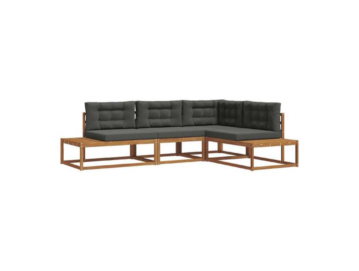 vidaXL Sofaelement Outdoor-Sofagarnitur 4 stk. 4-Sitzer (4 St)