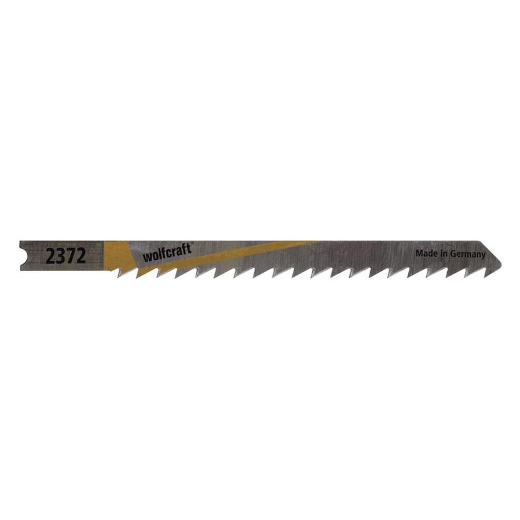 wolfcraft 2 Stichsägeblätter HCS L=100mm U-Schaft (2372000)