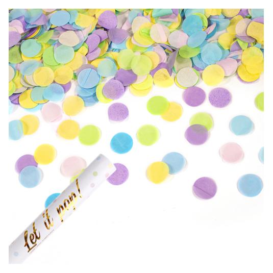 Amscan Konfettikanone 40cm mehrfarbig pastell (35696462)