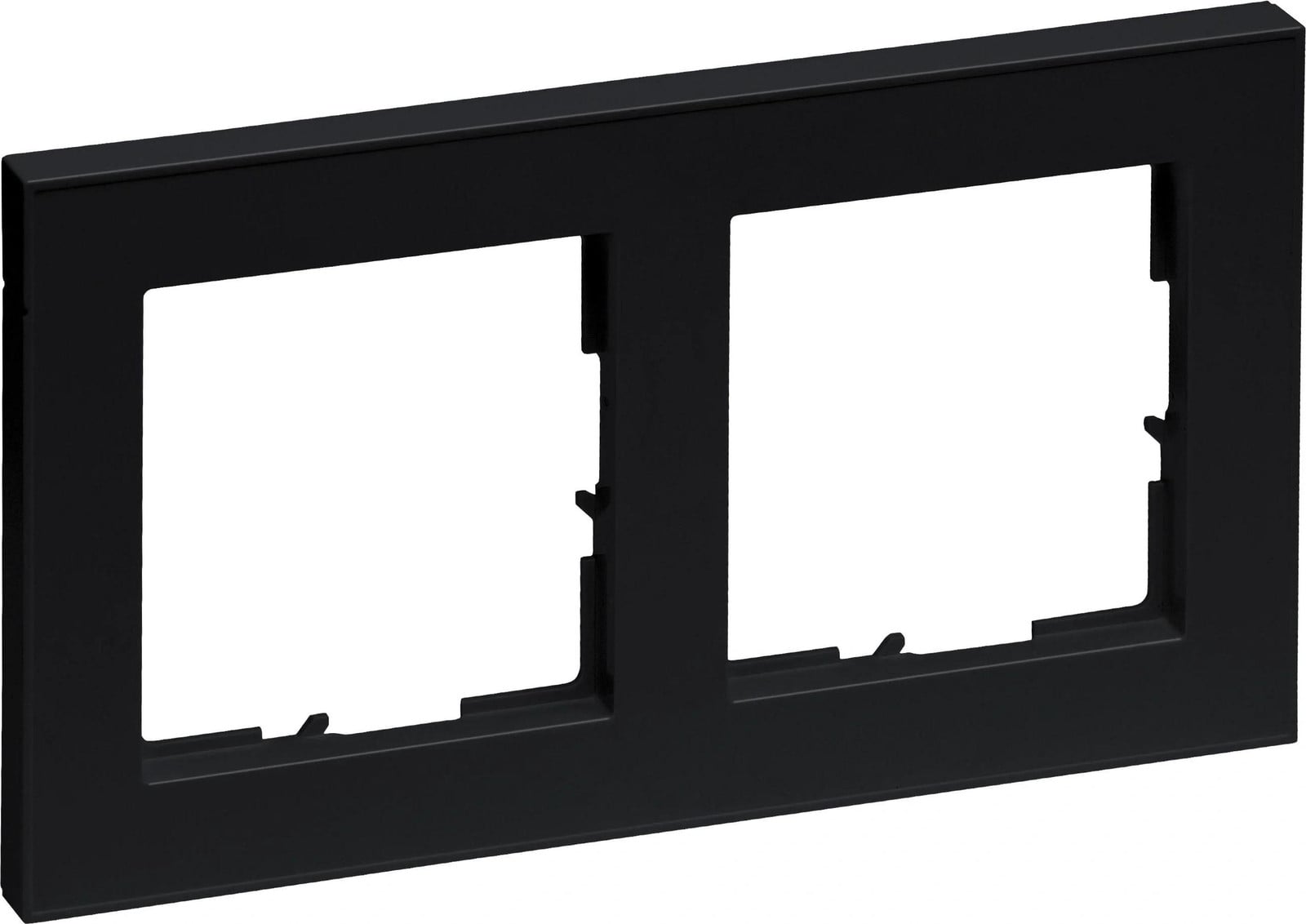 Legrand SEANO+ inbouwframe 2-voudig zwart gelakt