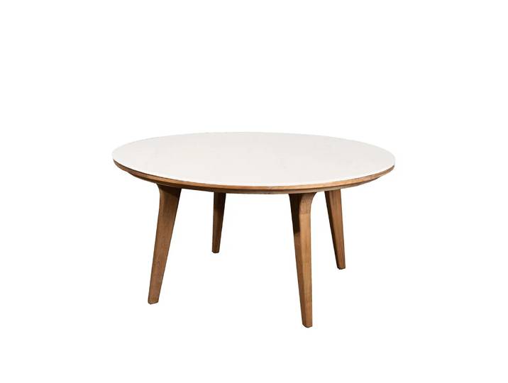 Cane-line Aspect eettafel rond Travertine