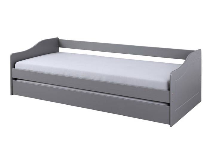 Stauraum-/Funktionsbett DAN 90 x 200 cm grau