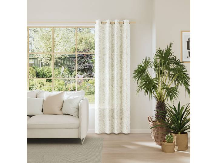 Vorhang NEUTEX FOR YOU SIMPLY , gelb, B:152cm H:245cm, Polyester, Gardinen, Vorhang, Druckstoff mit Grafikdesign
