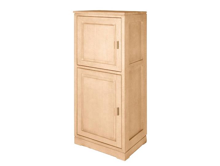 Highboard Glatt 59 x 142 x 46cm Türanschlag links Braun/Beige/Pinie Hell