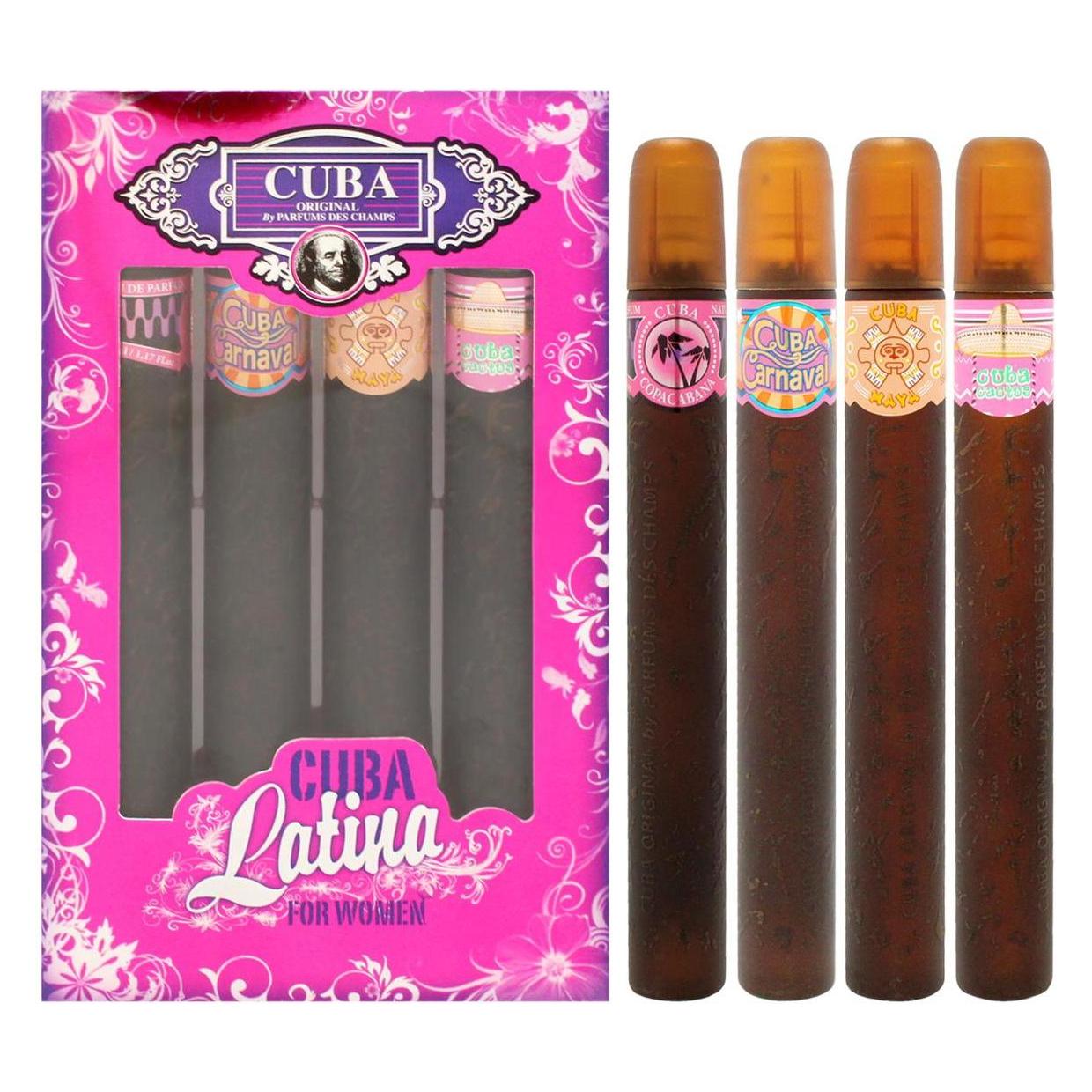 Cuba SET ORIGINAL Latino Brazil Copacabana EDP spray 35ml + Brazil Carnaval EDP spray 35ml + (Parfum Set) (5425017736530)