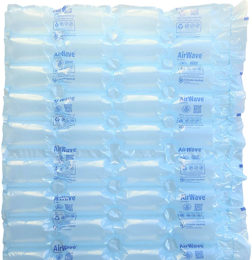kaiserkraft Luftkissenfolie AirWave®, 100% recycelte Folie, Lauflänge 500 m