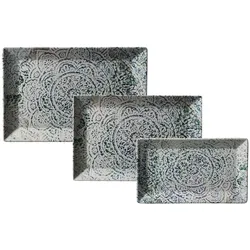 SERVIERPLATTEN Luigi bunt 3-tlg.
