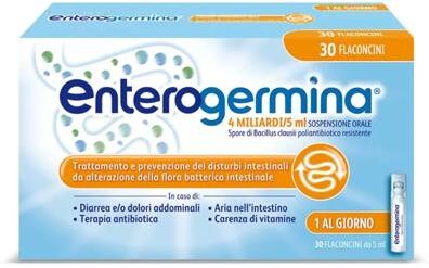 Enterogermina Fermenti Lattici 4 Miliardi 30 Flaconcini da 5 ml