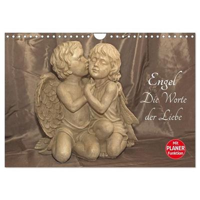Engel - Die Worte der Liebe (Wandkalender 2027 DIN A4 quer), CALVENDO Monatskalender