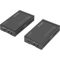 4K HDBaseT HDMI Extender Set, HDMI Verlängerung schwarz, 4K/30Hz, 70 m