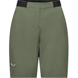 Salewa, Damen, Outdoorhose, Pedroc 2 DST Short W - Leichte, Windabweisende SoftshellShort für Damen (40, L), Braun, Grün