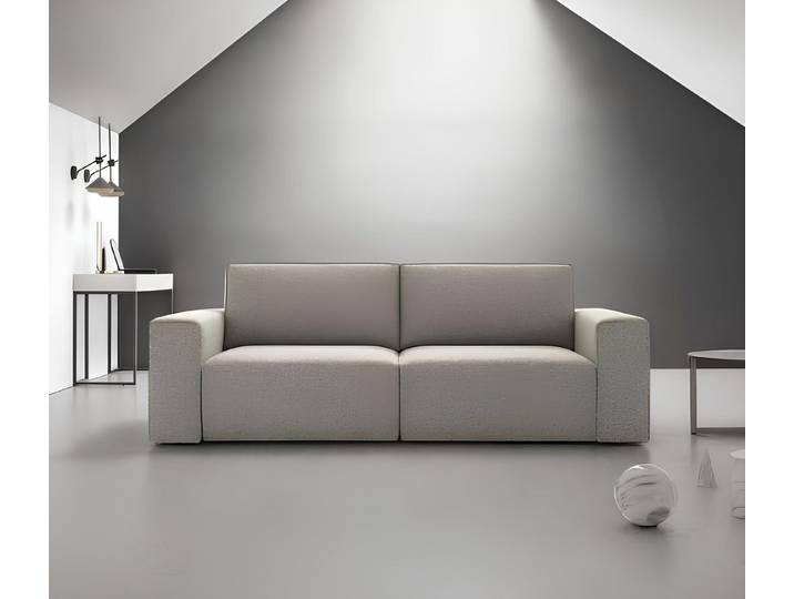 JVmoebel 3-Sitzer Design Sofa Relax in Grau, Textilbezug, moderne Eleganz, Made in Europa