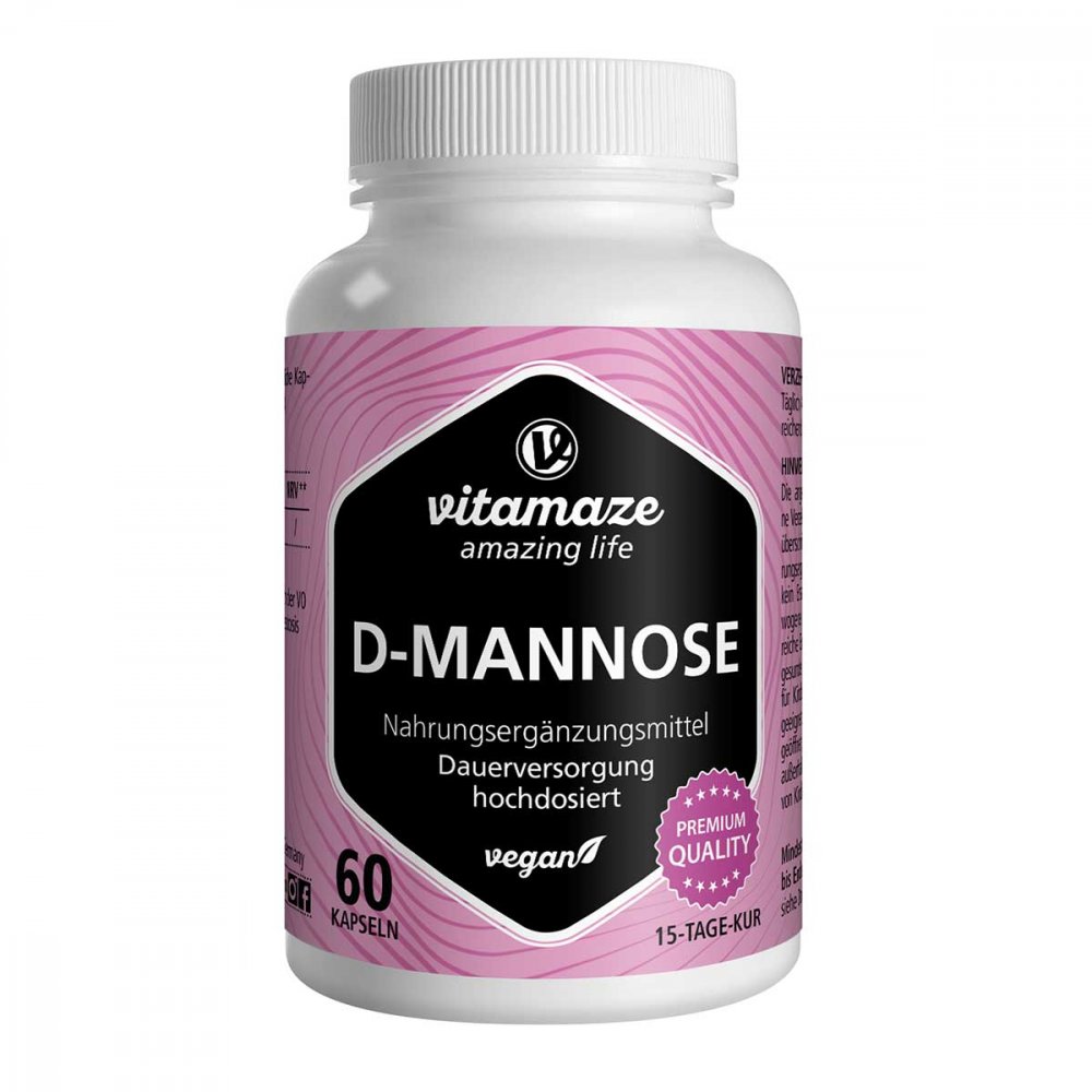 Vitamaze GmbH D-mannose Hochdosiert Vegan Kapseln 17841301