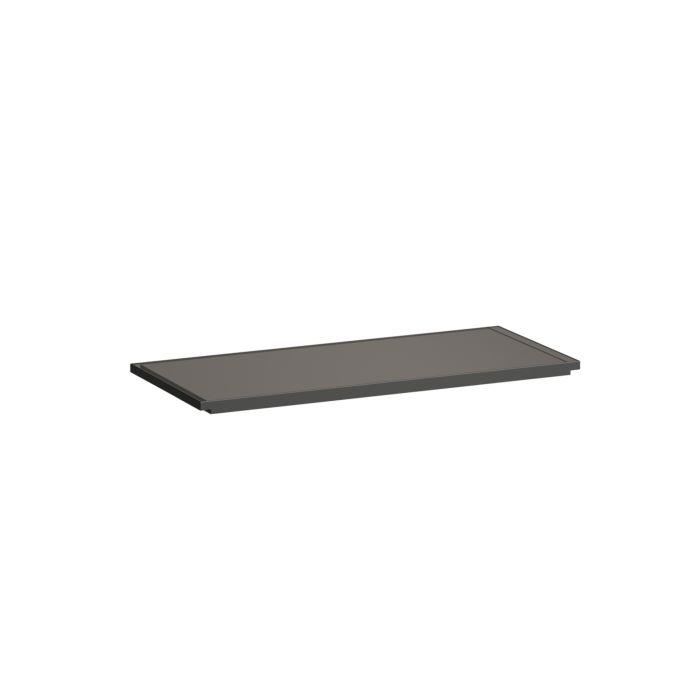 LAUFEN Kartell Ablage für Waschtisch H3853310850001, 460x200x15mm, rauchgrau