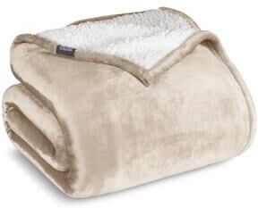 Bare Home Sherpa Fleece Blanket - Reversible Plush Bed Blanket