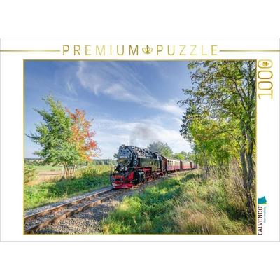 CALVENDO Puzzle Selketalbahn bei Stiege | 1000 Teile Lege-Größe 64x48cm Foto-Puzzle für glückliche Stunden