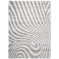 Hochflorteppich Malmö 160 x 230 cm Polyethersulfon Grau