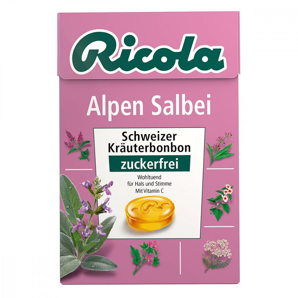MARVECS GmbH Ricola ohne Zucker Box Alpen Salbei Bonbons 10943435