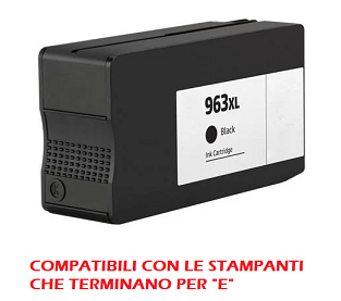 Cartuccia 963XL BK Compatibile per HP Officejet Pro 9010 Nero 3JA30AE ML58