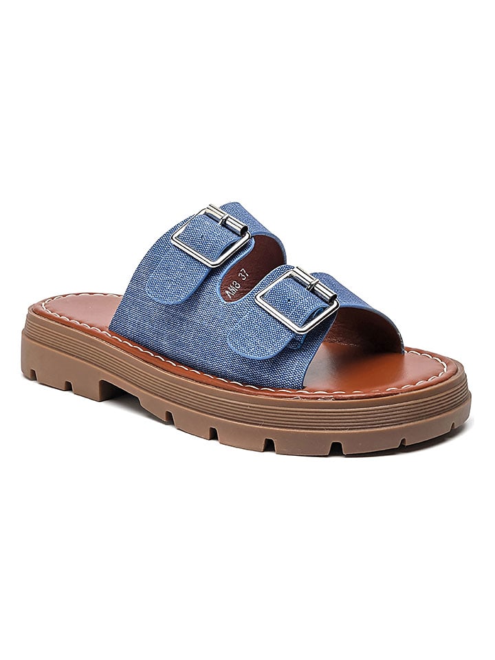 Sixth Sens Pantoletten in Blau - 38