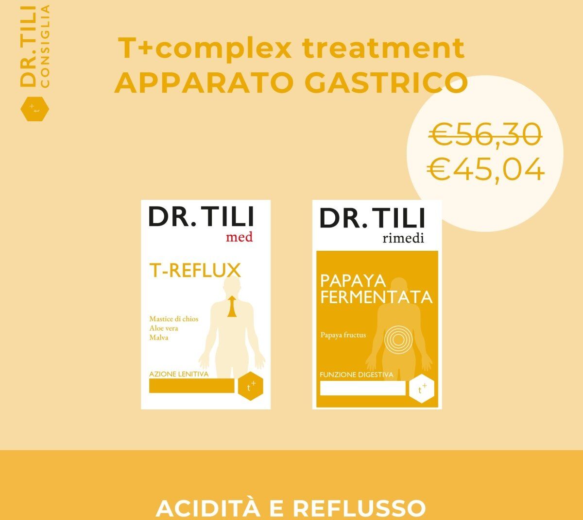 Tilab T+complex treatment Acidità e Reflusso