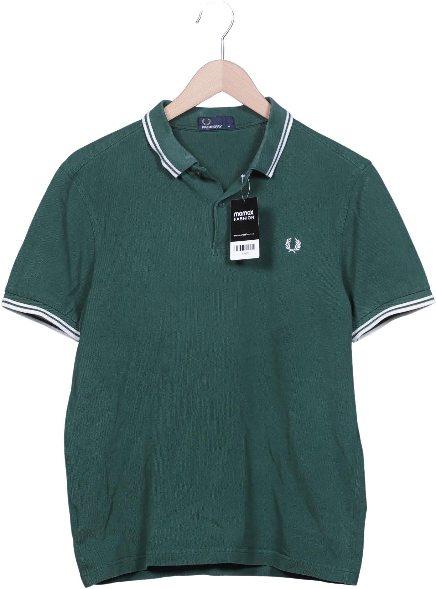 Fred Perry Herren Poloshirt, Grün, Gr. M, Baumwolle - Second Hand