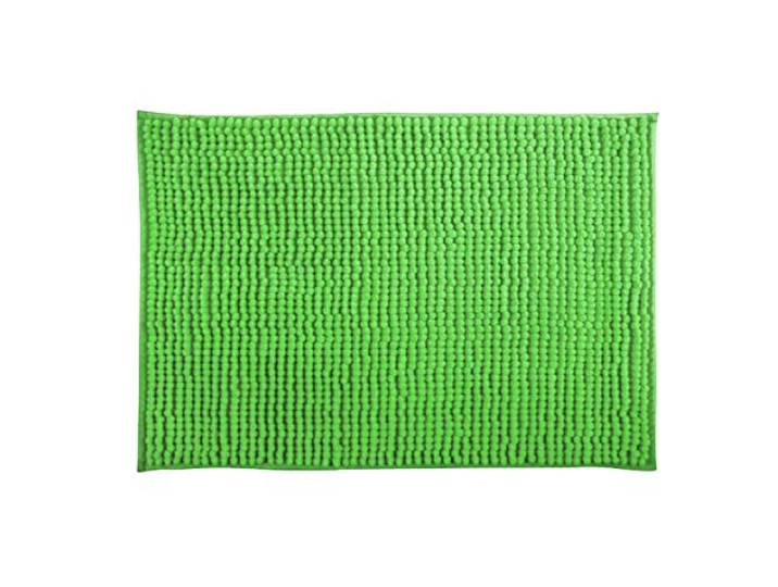 MSV – Chenille-Mikrofaser-Badematte – Langflorig, rutschfest – Maschinenwaschbar – Praktische Aufhängeschlaufe – Optimaler Komfort und Hygiene – Basilikumgrün – Einzelmatte – 50 x 80 cm