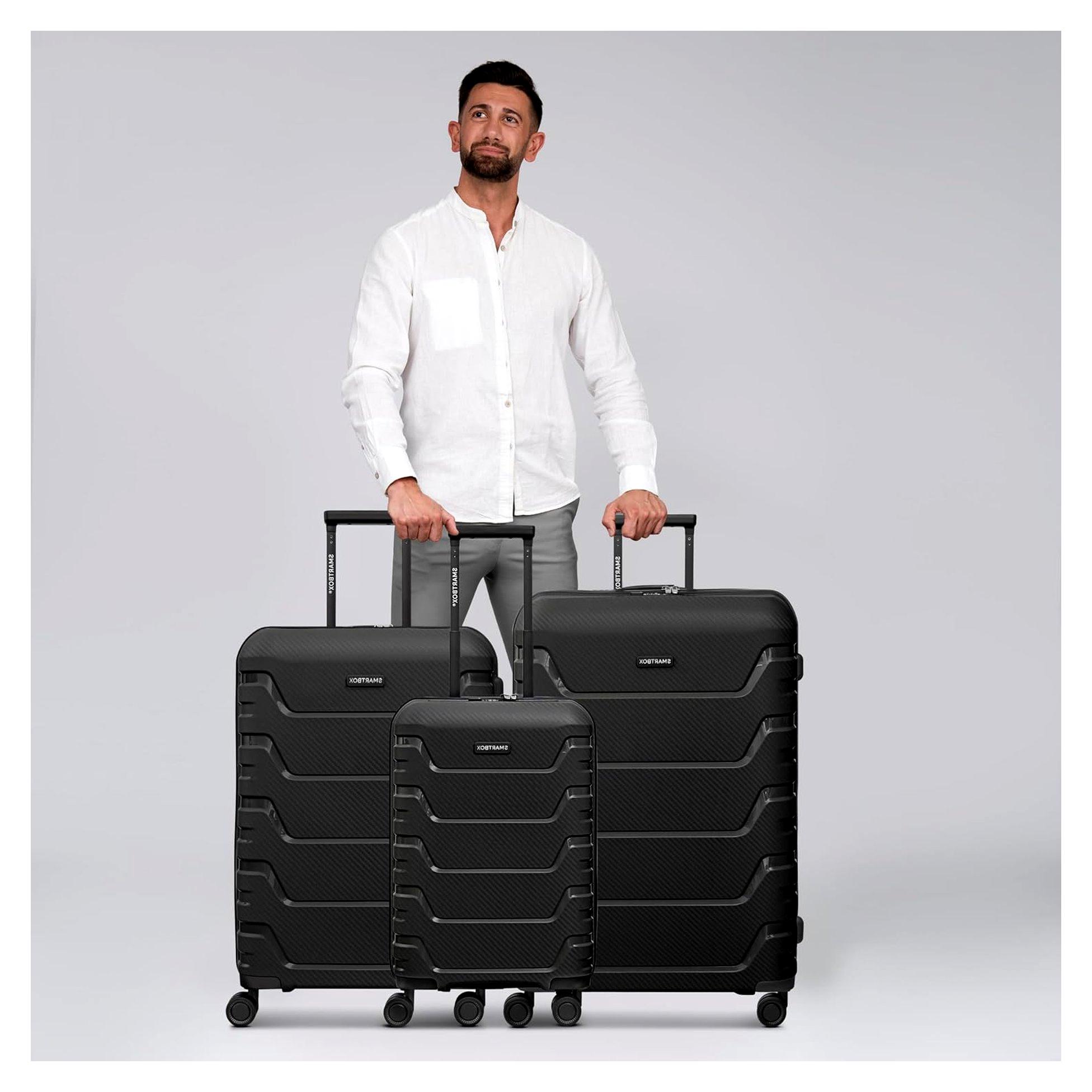 Hartschalen Koffer-Set 3-teilig | aus hochwertigem, robusten und leichtem Polypropylen Material | 4-Doppelrollen & TSA-Schloss für Damen & Herren (Edition 01)