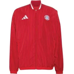 ADIDAS Herren Fanjacke FC Bayern München Stadium, Größe XXL in Rot Rot