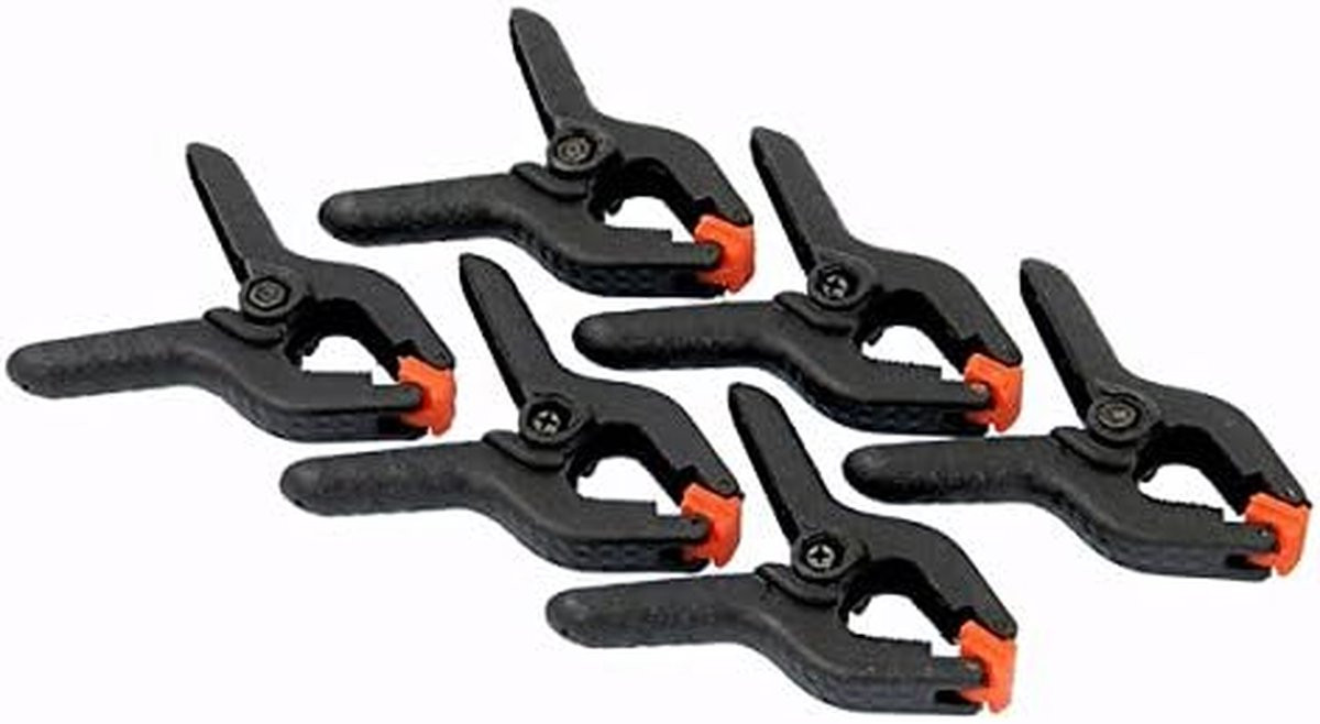 Nylon Veerklem Set Zwart - 2-1/2 inch