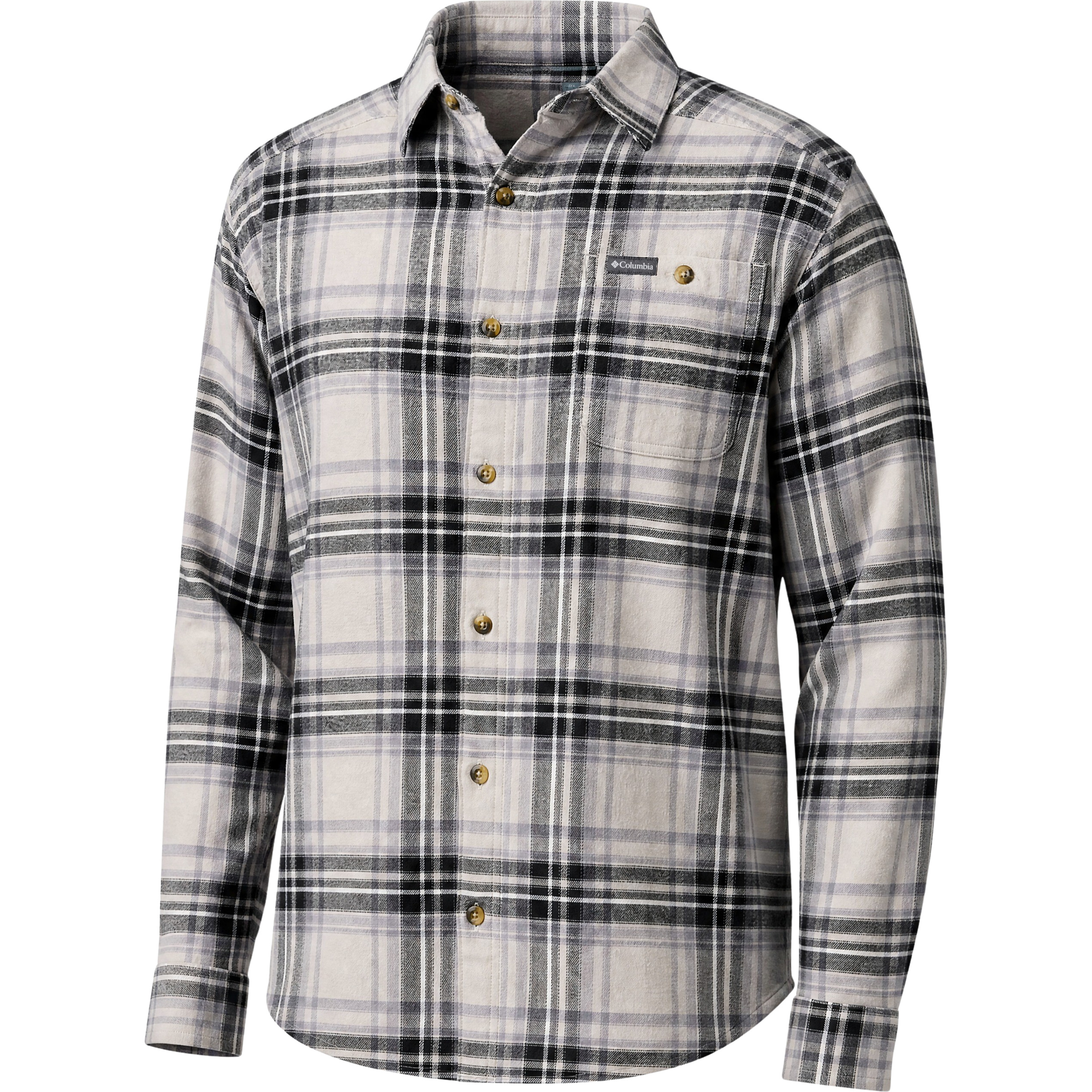 Columbia Cornell Woods Flannel Herren Hemden grau Größe S Lifestyle Hautfreundlich