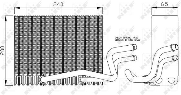 Nrf Verdampfer, Klimaanlage Easy Fit 36098 Für Renault