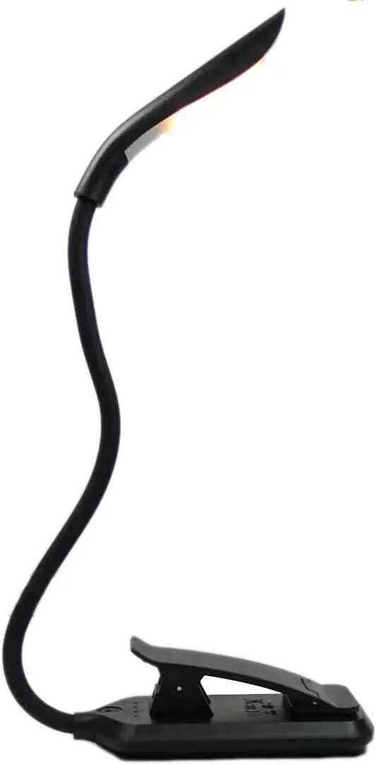 INF Leselampe, LED-Buchlampe mit 3 Lichtmodi, wiederaufladbar Schwarz