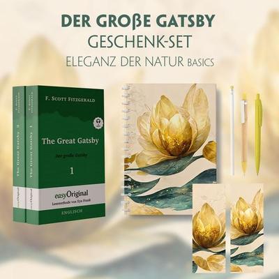 Der Große Gatsby Geschenkset - 2 Bücher (mit Audio-Online) + Eleganz der Natur Schreibset Basics, Set von F. Scott Fitzgerald, EasyOriginal Verlag,
