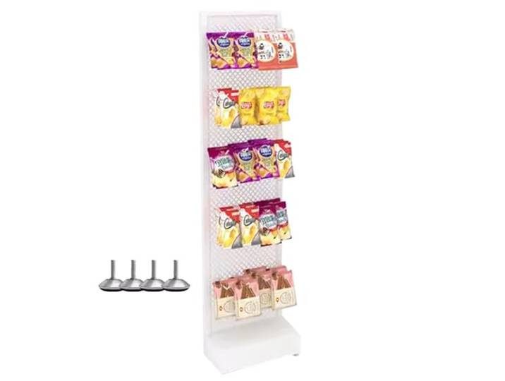 Snack-Organizer, Snack-Organizer for die Arbeitsplatte, Einzelhandelsdisplay(White,30x14x121cm/11.8x5.5x47.6inch)