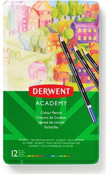 Derwent Academy Farveblyanter   12 Farver