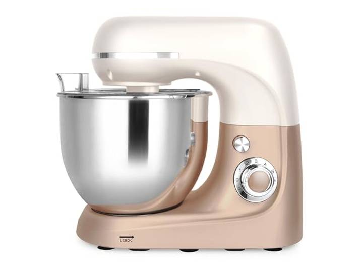 Tognana Iridea, Küchenmaschine 5,3 L, Aluminium-Edelstahl, Champagner