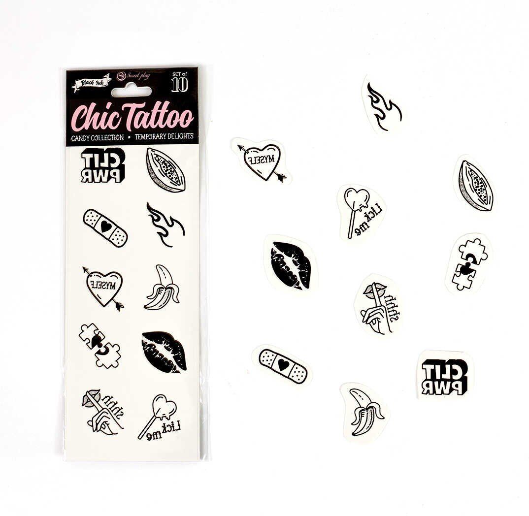 Secret Play Candy collection - Tatouages temporaires pack de 10