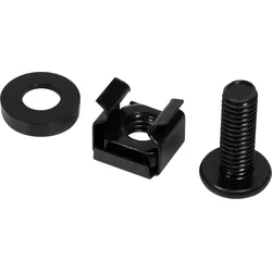 LOGILINK AC116 - Befestigungssatz M6, schwarz, 50 Stück