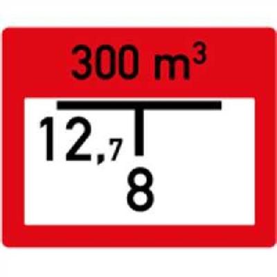 Individuell gefertige Hinweisschilder zur Löschwasserentnahme, Alu, 250x200 mm