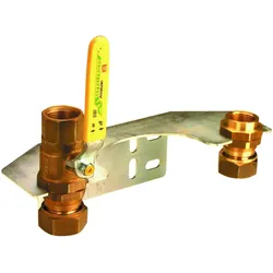 Aalberts SEPP Easy II Montageset 0049467 DN 25 x Rp 1, für Zweirohrgaszähler, Messing