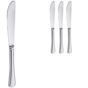 Contacto Tafelmesser Event, Wellenschliff, 22 cm, Edelstahl 18/0, silber poliert, 3 Stück