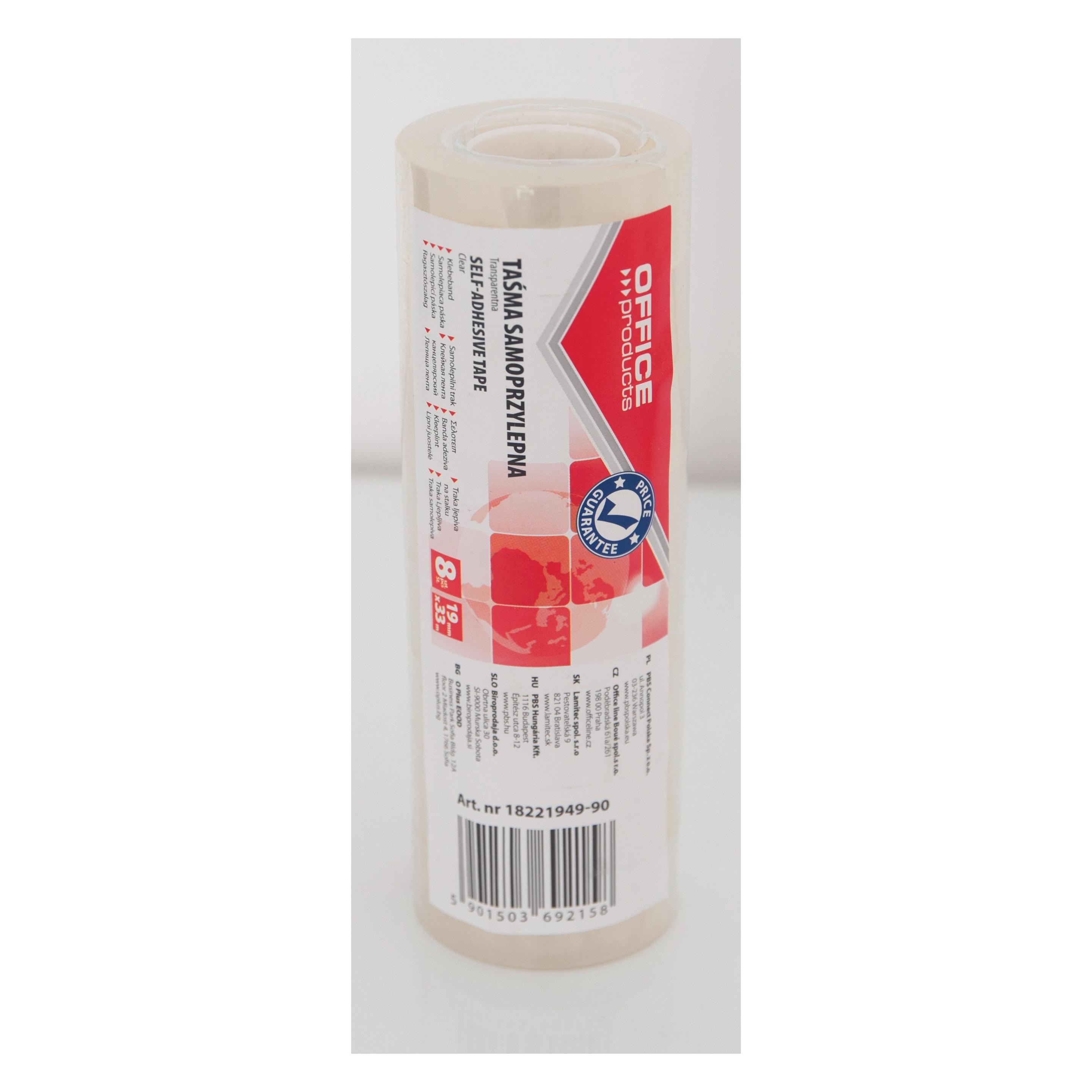 Office Products Büro-klebeband, 19mm, 33m, spender, transparent (19 mm) (18221931-90)